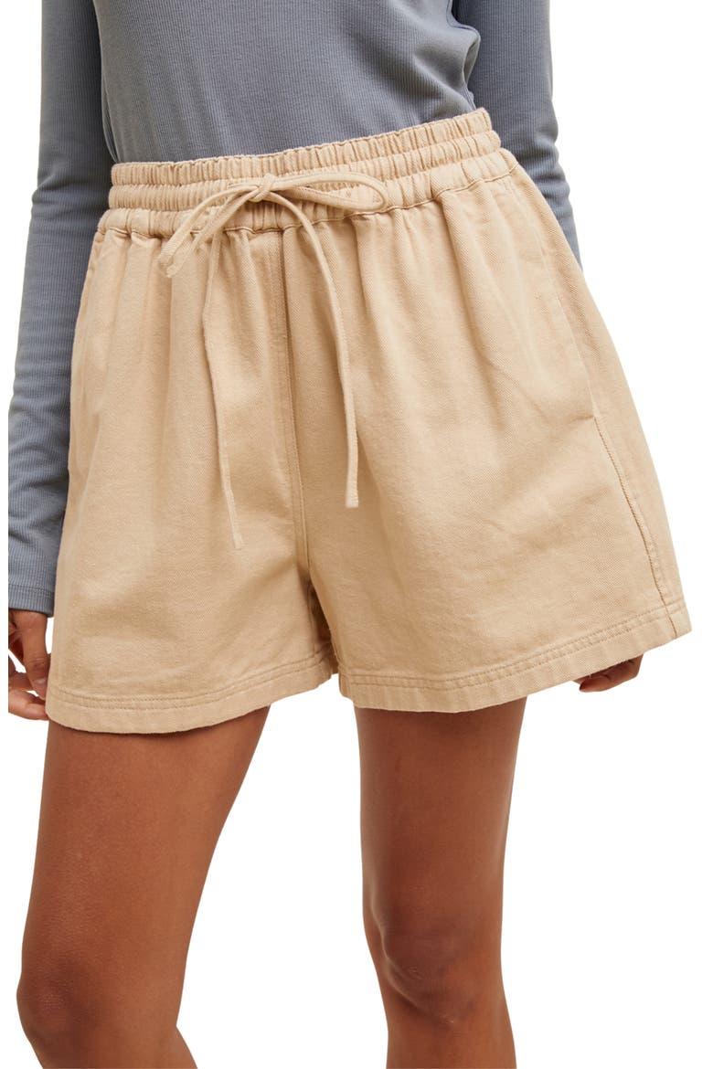 Cotton Shorts, Main, color, TAUPE