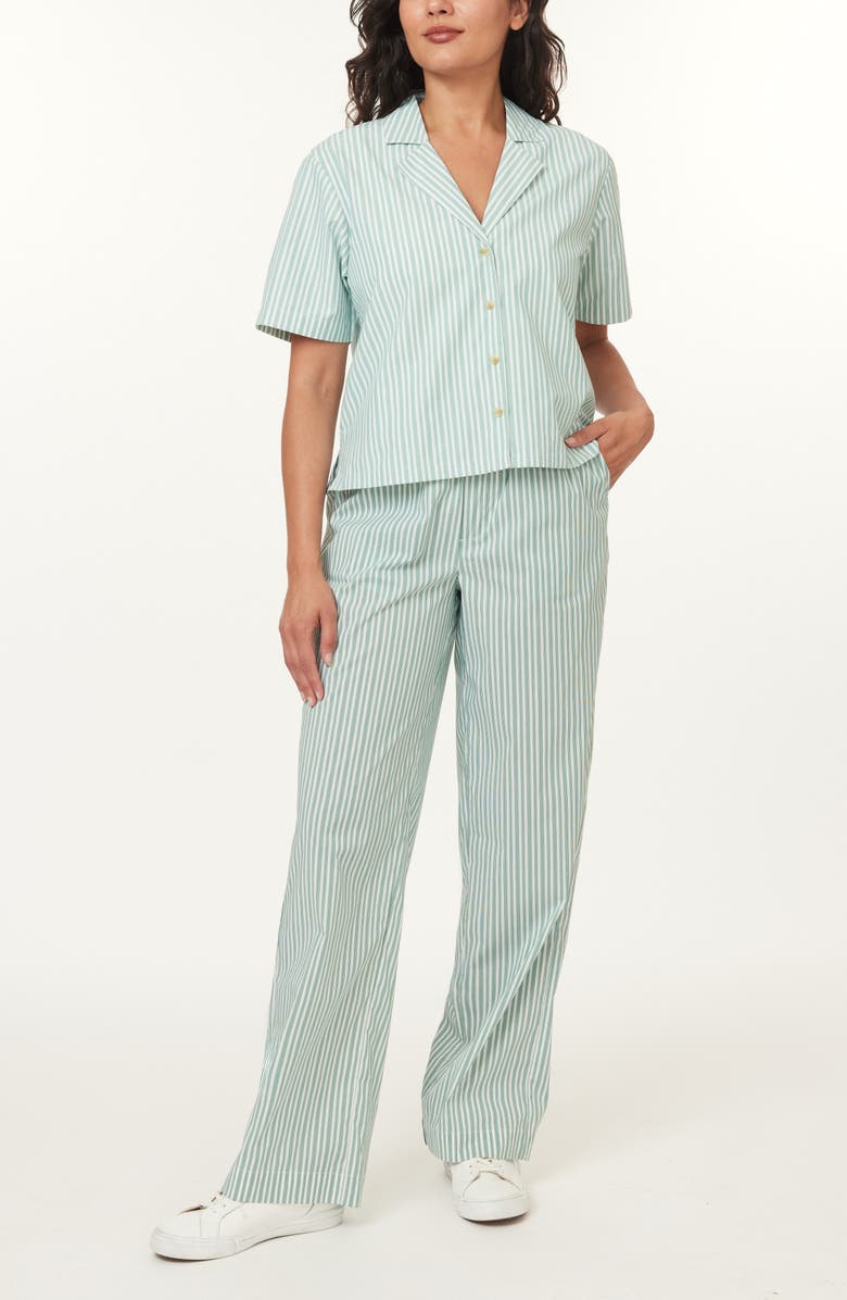 Scotch & Soda Striped Camp Shirt, Alternate, color, Y/ D Stripe