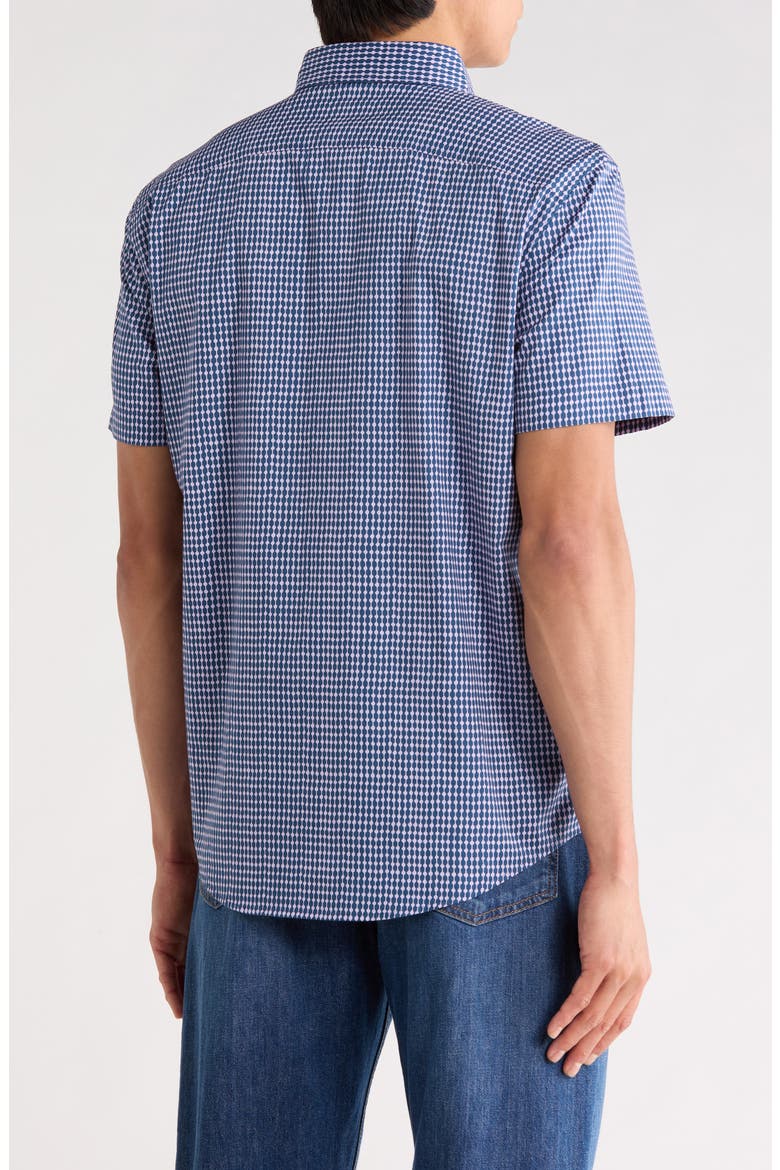 Short Sleeve Poplin Shirt, Alternate, color, SARGASSO SEA