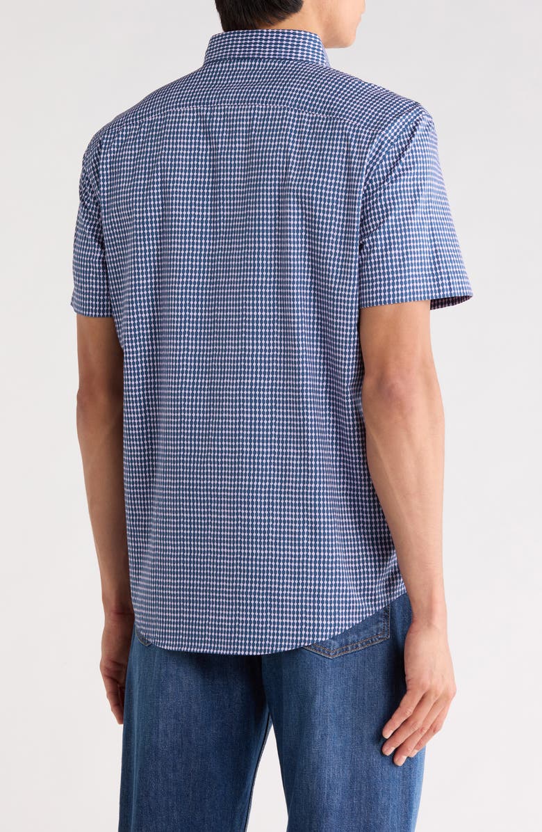 Original Penguin Short Sleeve Poplin Shirt, Alternate, color, Sargasso Sea