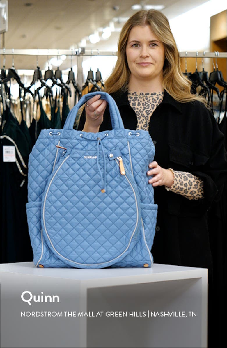 Tennis Quilted Nylon Backpack, sales video thumbnail