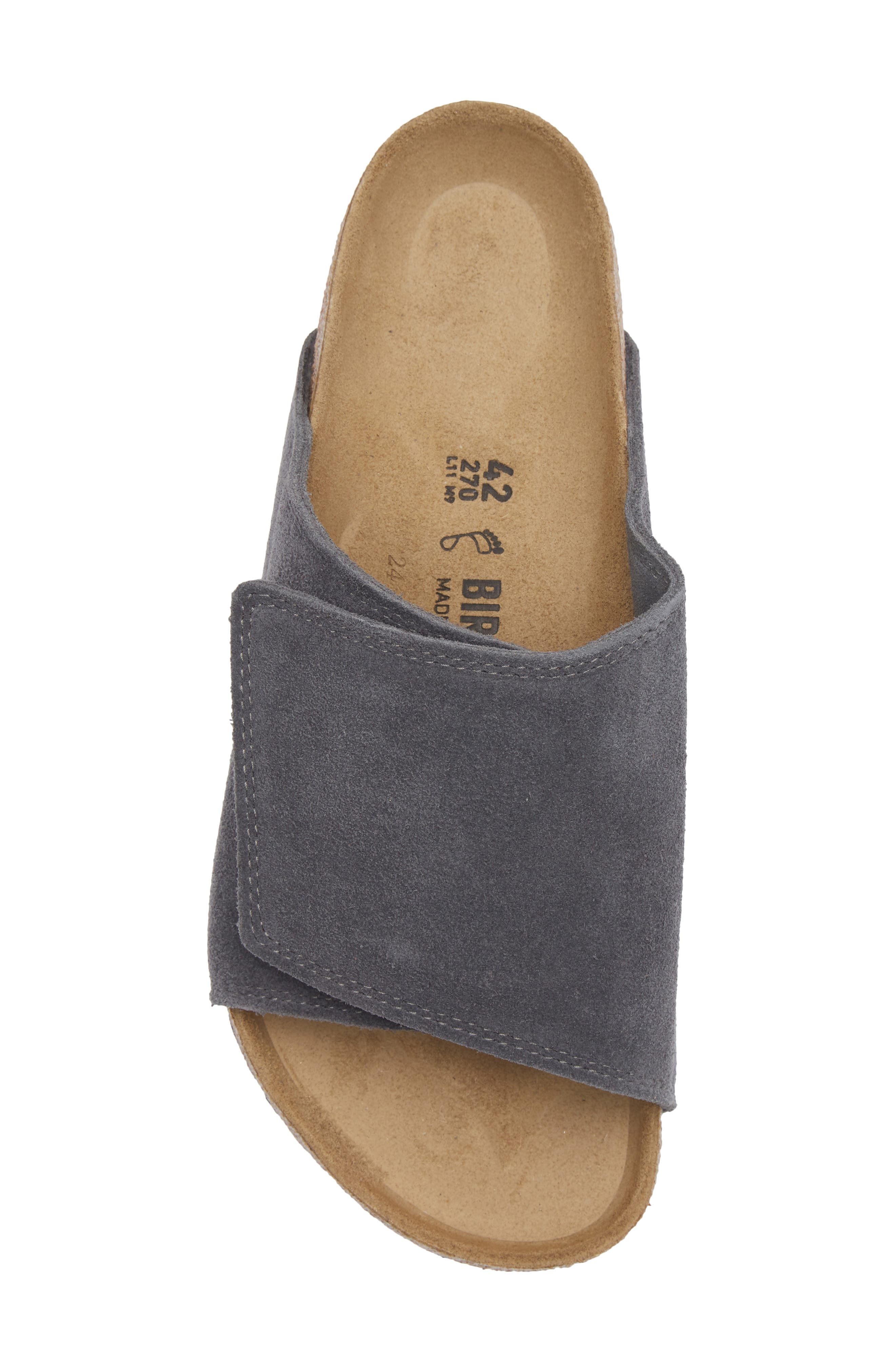 Birkenstock Solana Slide Sandal, Alternate, color, Charcoal