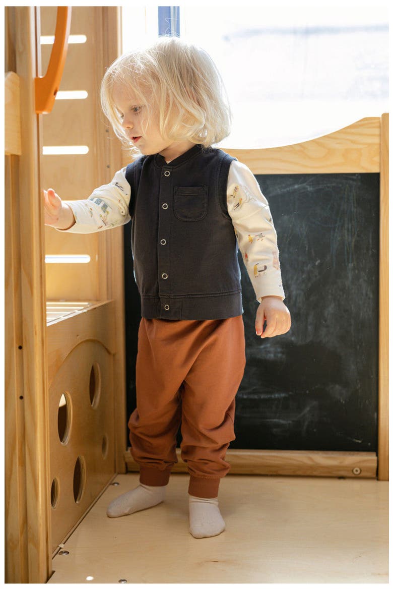 Organic Cotton French Terry Vest, Alternate, color, INK BLUE