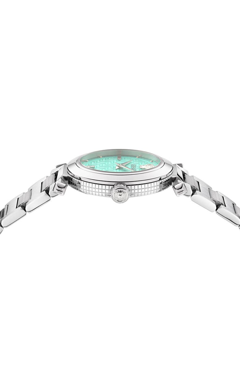 Versace Greek Bracelet Watch, 35mm, Alternate, color, Stainless Steel