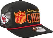 New Era Men's New Era Black Kansas City Chiefs Throwback Foam 19TWENTY Adjustable Hat