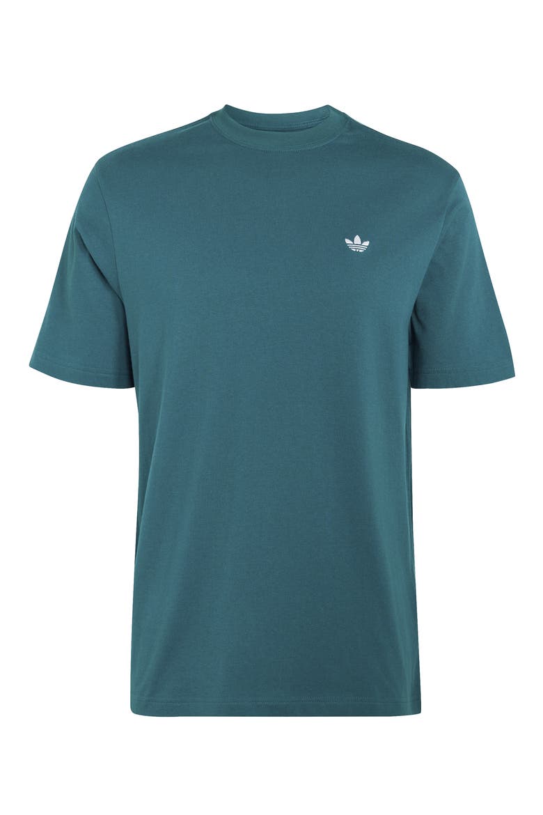 Trefoil Essentials Cotton T-Shirt, Alternate, color, RICH GREEN