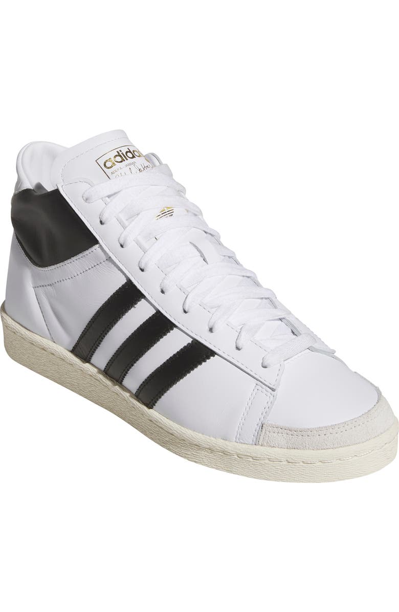 adidas Gender Inclusive Jabbar Hi Basketball Sneaker, Main, color, White/ Black/ Off White