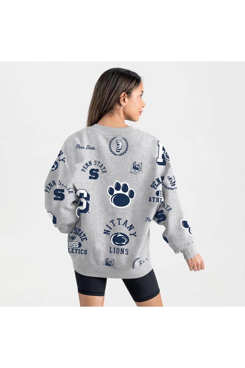 Women's Gameday Couture Gray Penn State Nittany Lions Always on Repeat Fleece Sweatshirt, Alternate, color, Gray