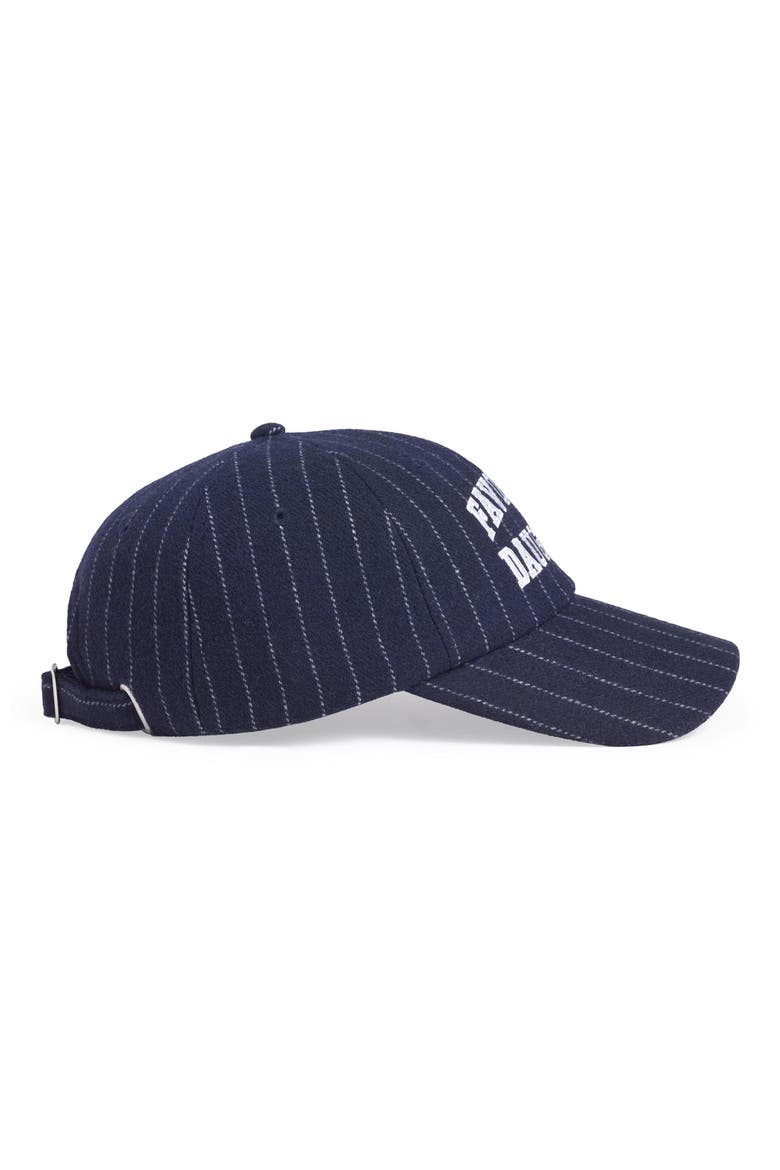 The Collegiate Stripe Baseball Cap, Alternate, color, MIDNIGHT PINSTRIPE