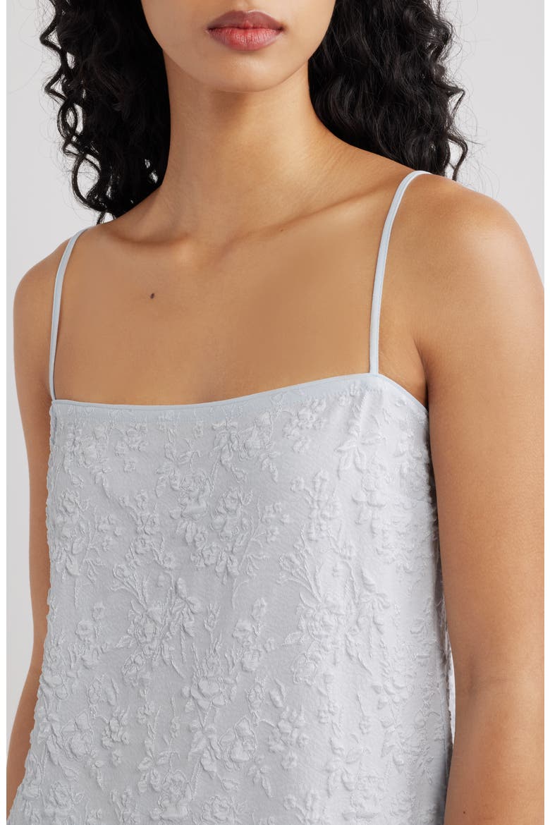 Ines Floral Top, Alternate, color, SKY BLUE JACQUARD