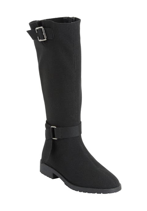 The Geraldine Stretch Wide Calf Boot