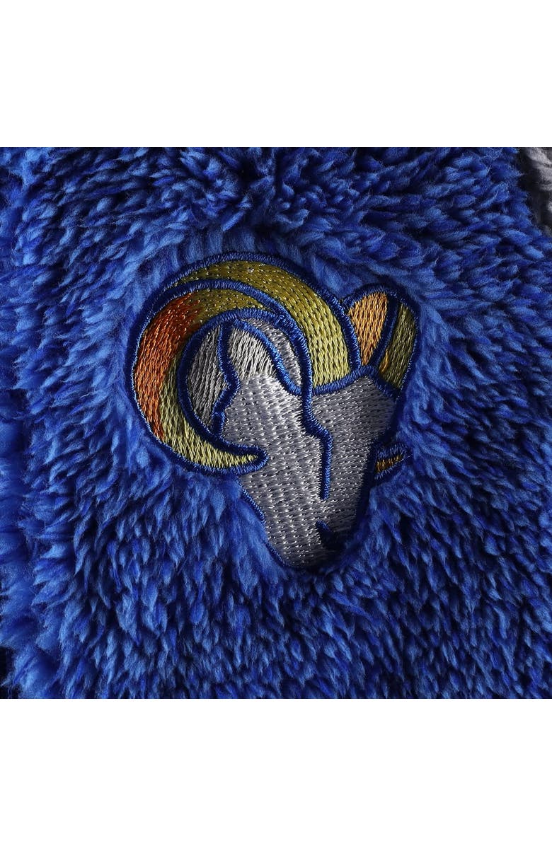 Outerstuff Newborn & Infant Royal/Gray Los Angeles Rams Game Nap Teddy Fleece Bunting Full-Zip Sleeper, Alternate, color, Royal