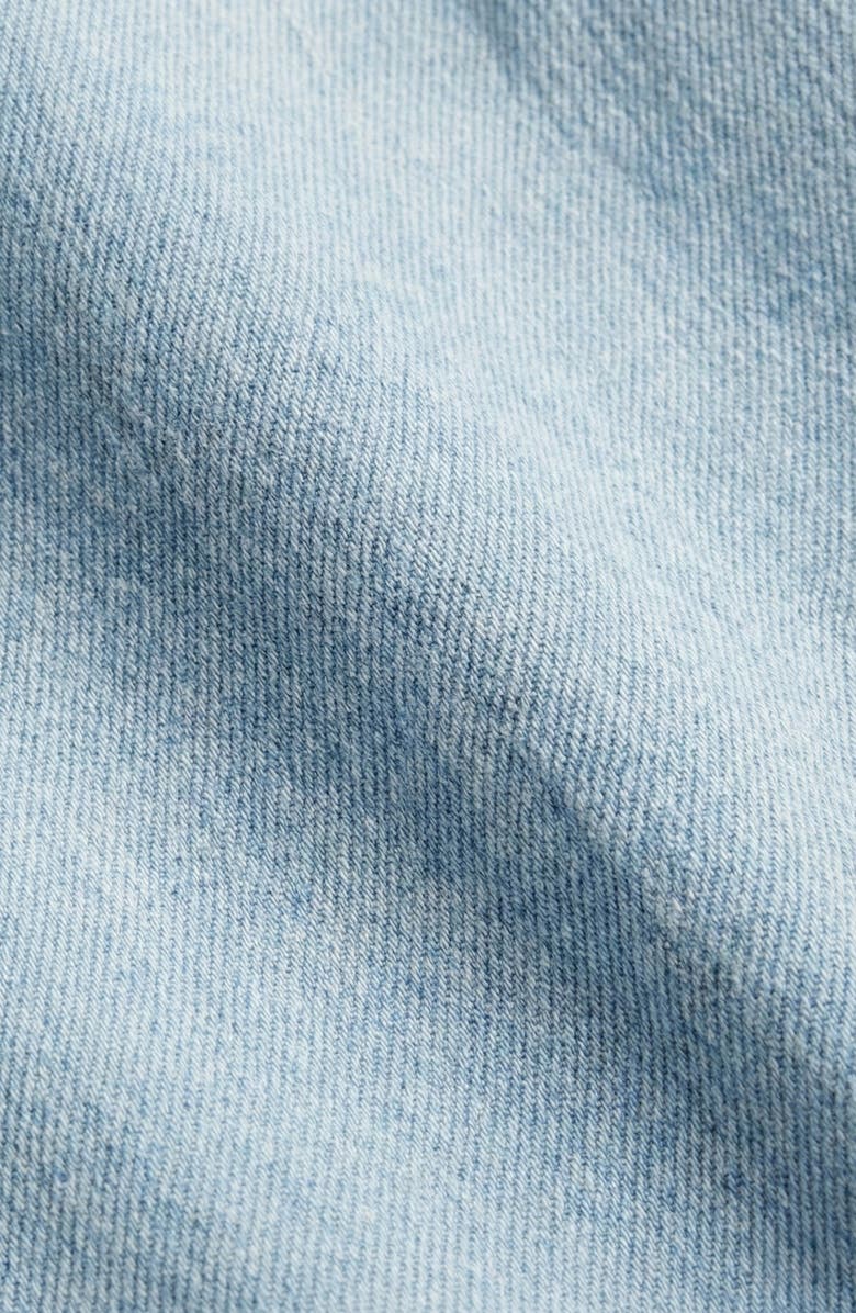 Modenaire Structured Zip Front Romper with Flutter Sleeves and Pleated Detail, Alternate, color, Light Blue