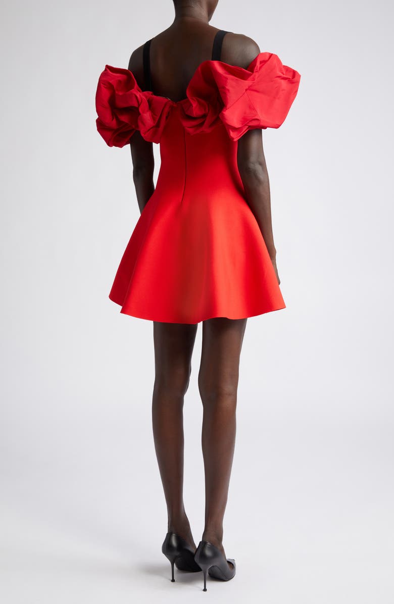 McQueen Ruffle Cold Shoulder Minidress, Alternate, color, 