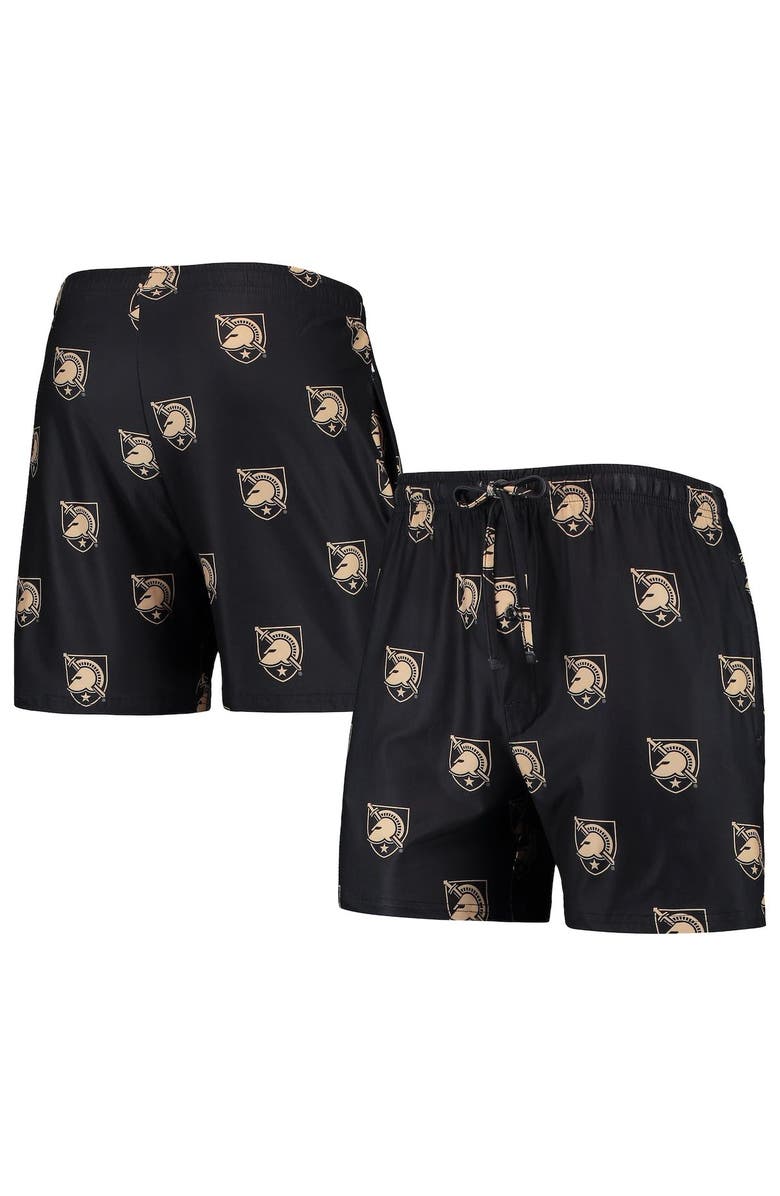 CONCEPTS SPORT Men's Concepts Sport Black Army Black Knights Flagship Allover Print Jam Shorts, Main, color, 