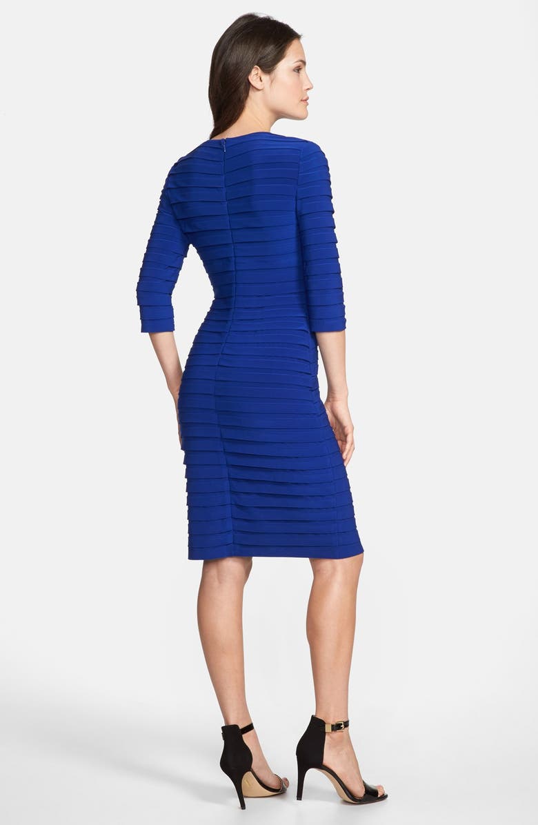 Adrianna Papell Pleated Jersey Sheath Dress, Alternate, color,