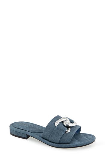 AEROSOLES AEROSOLES BIG CHARM LINK SLIDE SANDAL