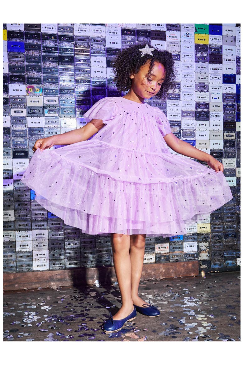 Tiered Tulle Sparkle Dress, Alternate, color, Shimmer Sky