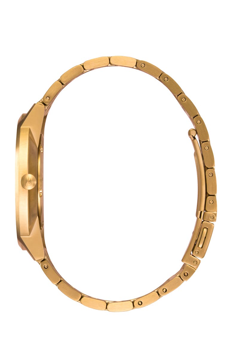 Nixon Porter Bracelet Watch, 40mm, Alternate, color, All Gold / Black