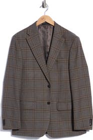 Michael Kors Plaid Notch Lapel Sport Coat