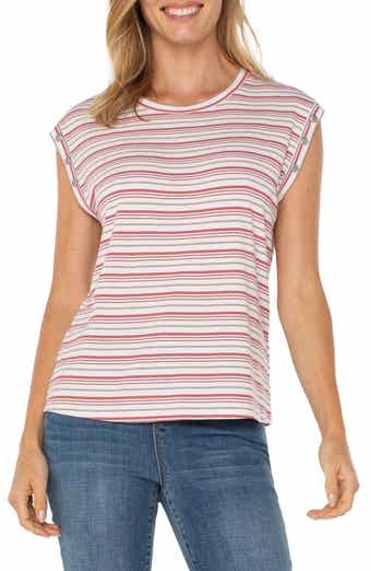 Liverpool Los Angeles Stripe Muscle Tee