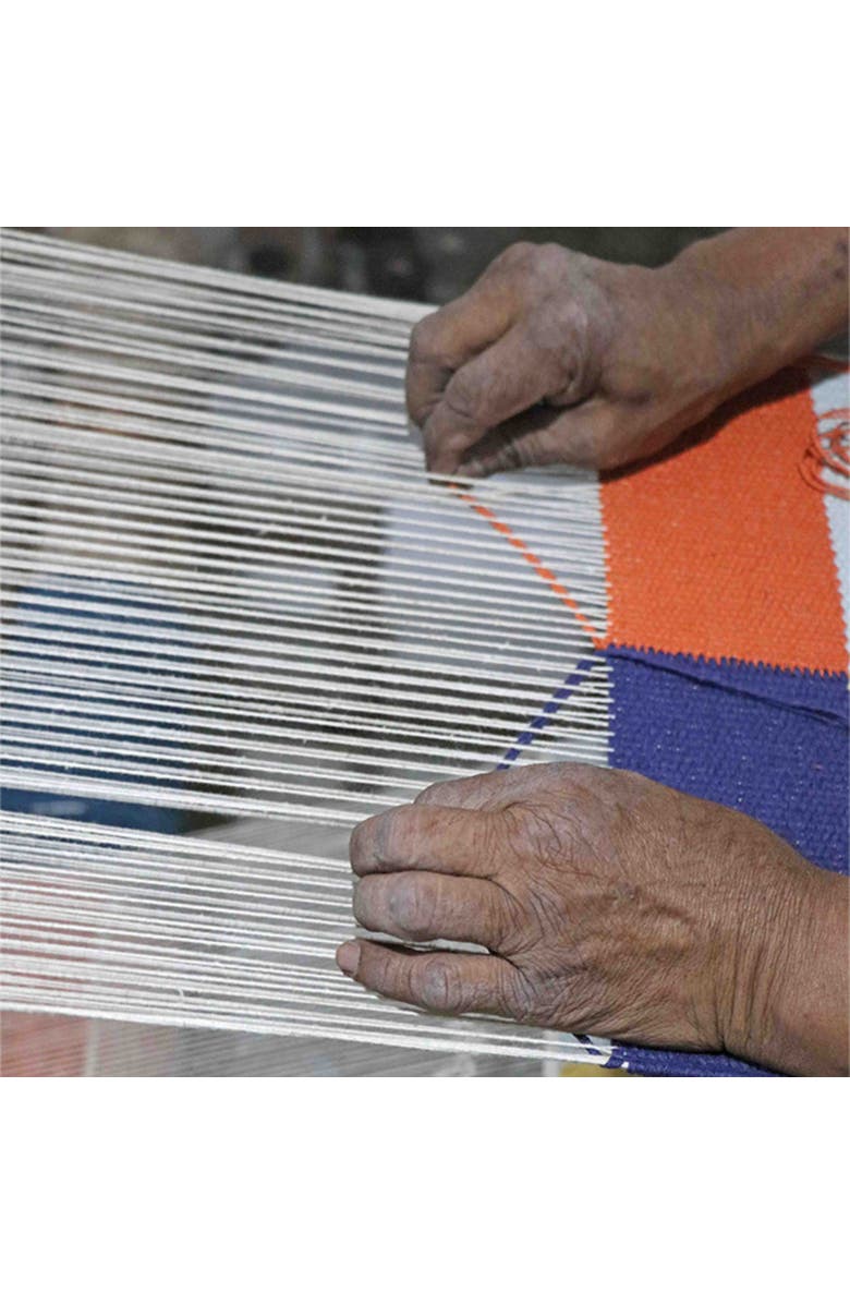 Lorena Canals Basket Color Grid, Alternate, color, Blue , Orange,  Honey, Beige