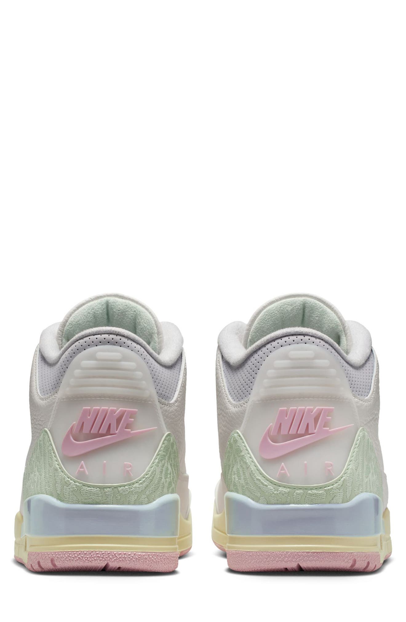 Jordan Air Jordan 3 Retro Basketball Sneaker, Alternate, color, Sail/ Jade Aura/ Iced Carmine