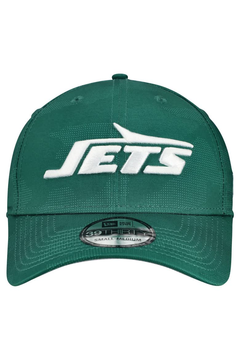 Men's New Era  Green New York Jets Tonal Camo 39THIRTY Stretch Fit Hat, Alternate, color, Green