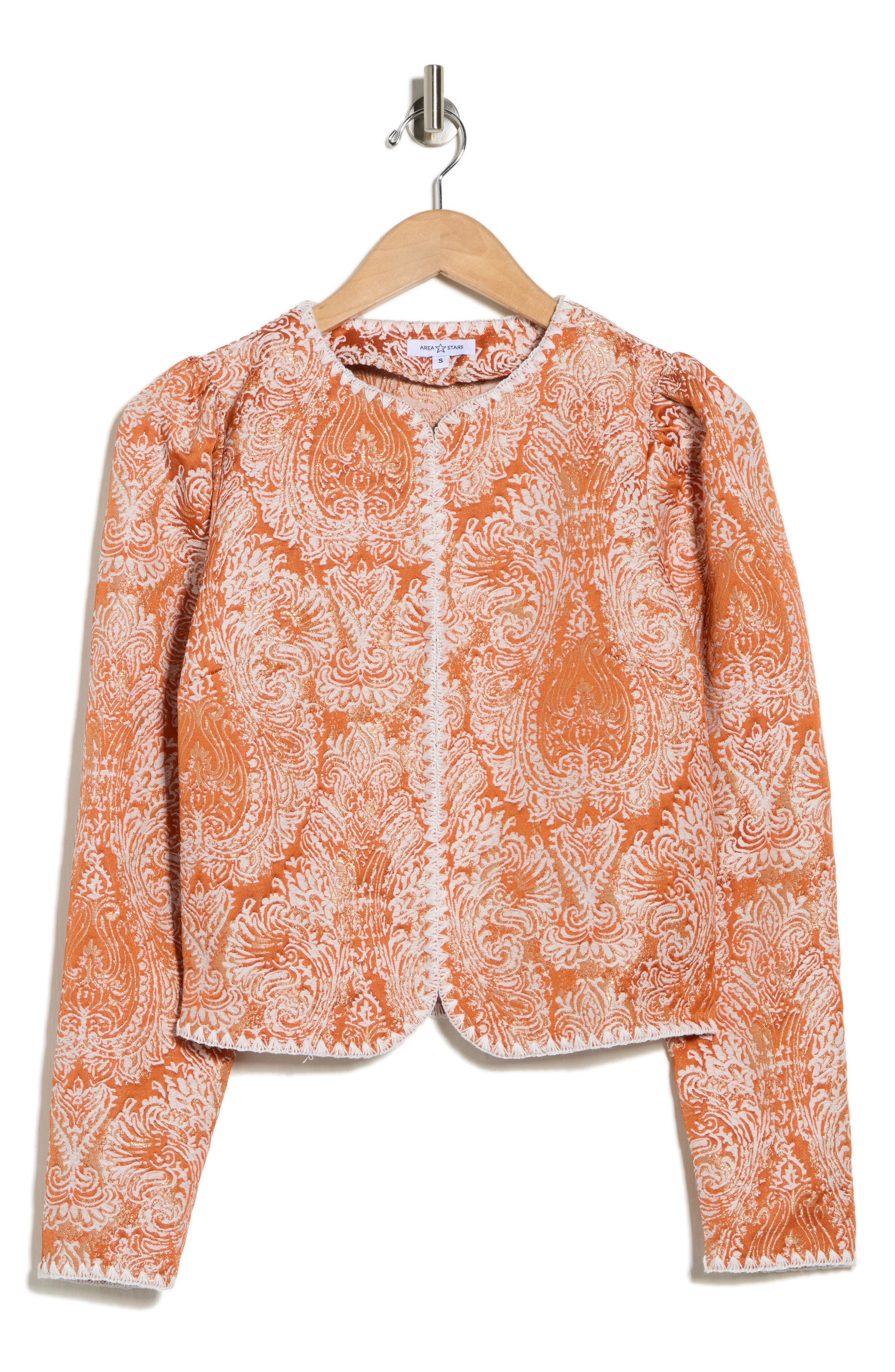 AREA STARS Paisley Jacquard Jacket