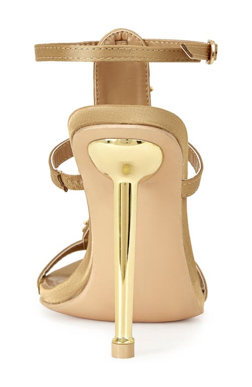 Azalea Wang Wyatt Ankle Strap Sandal In Brown