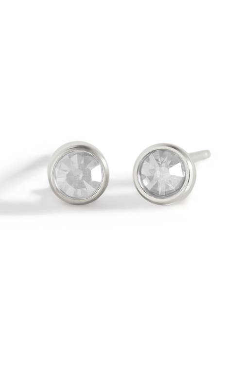 Mint & Lily Birthstone Bezel Studs
