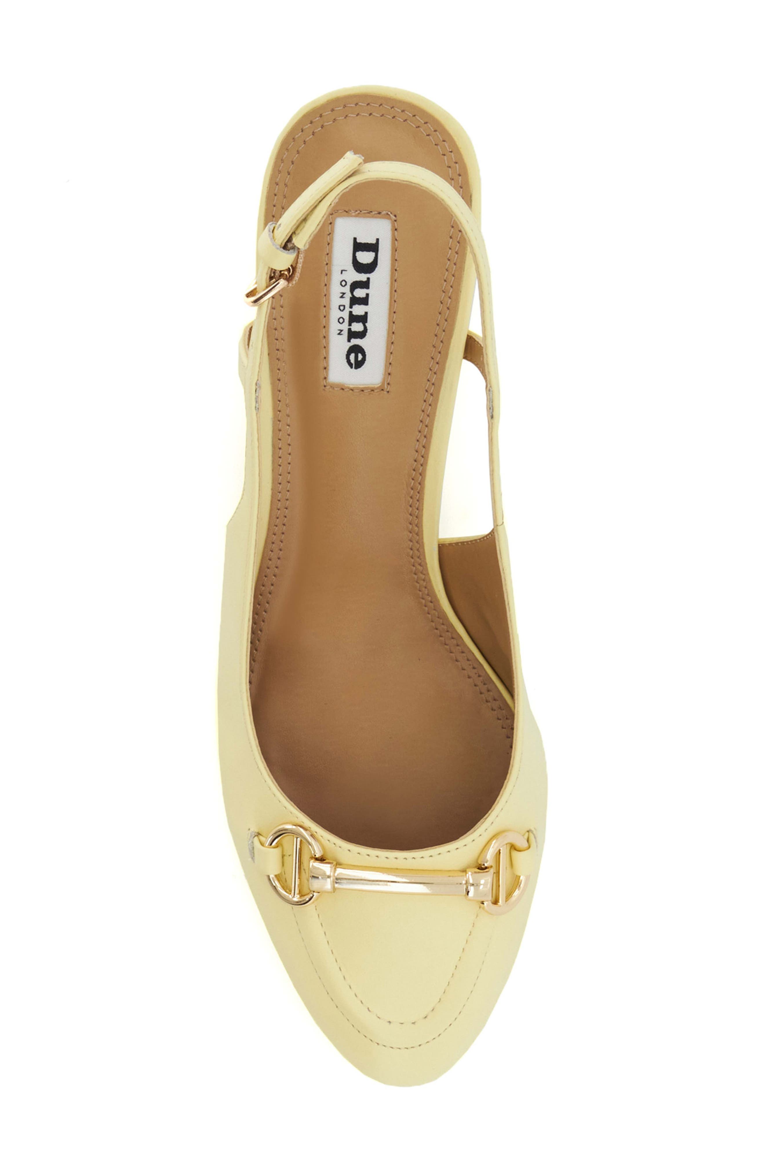 Dune London Cassie Slinback Pump, Alternate, color, Lemon