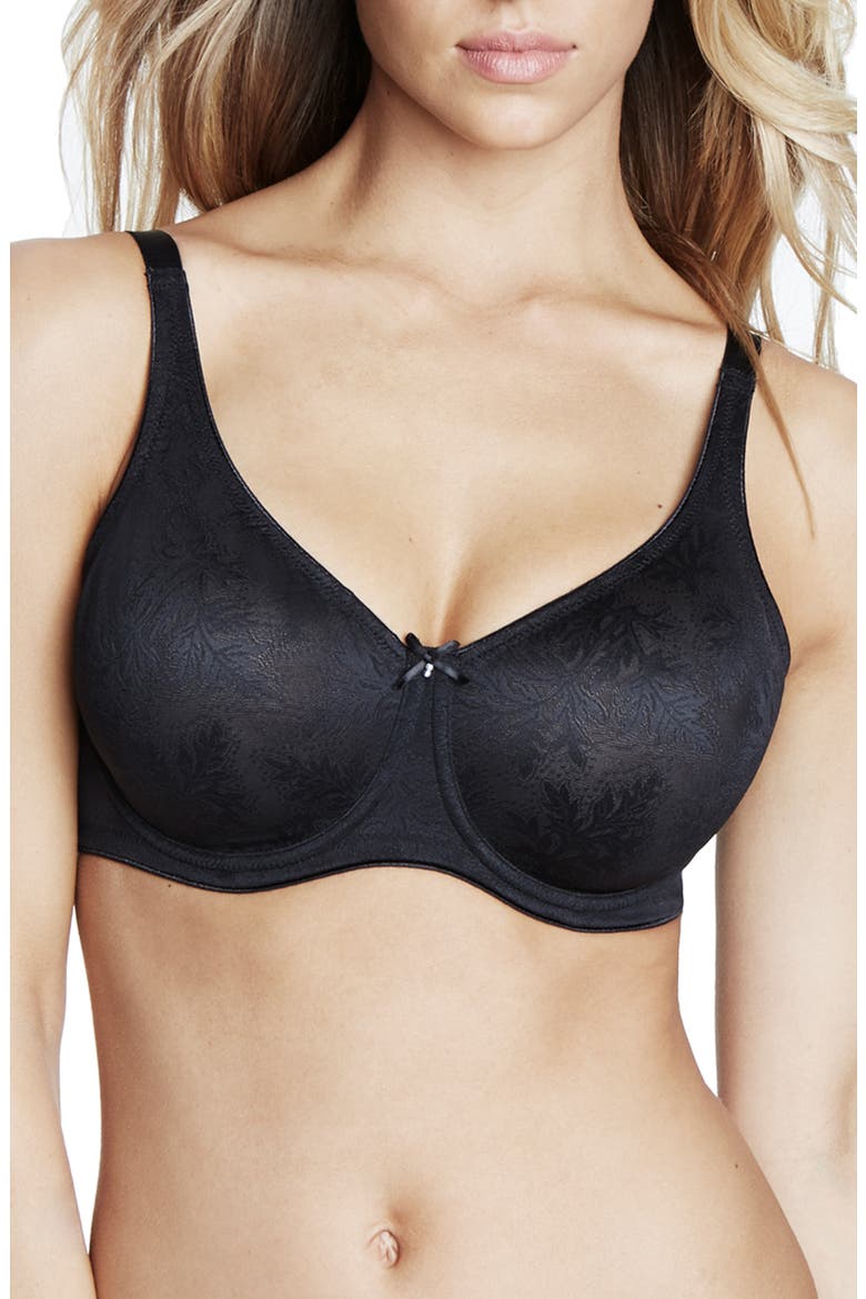 Lila Seamless Minimizer Bra, Main, color, BLACK