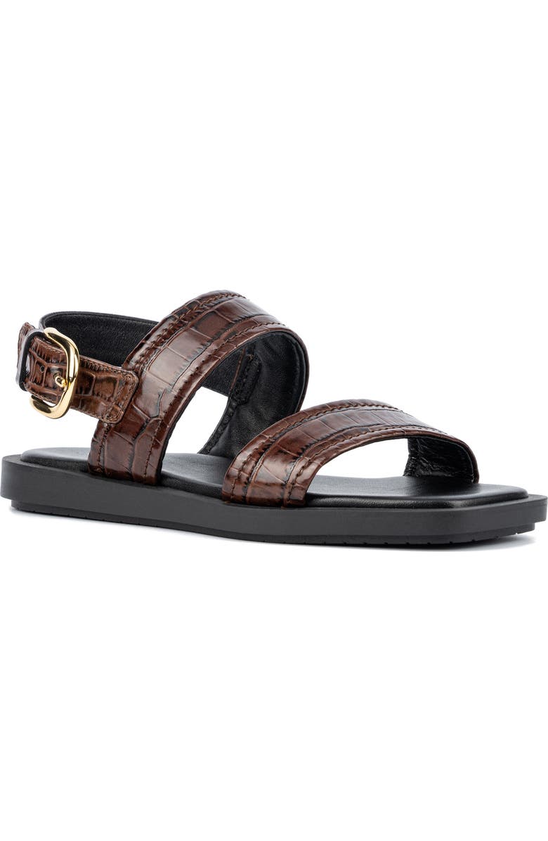 Aquatalia Joni Slingback Sandal, Main, color, Brown