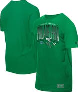 New Era Men's New Era Green Philadelphia Eagles Combine Authentic Training Throwback T-Shirt