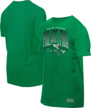 New Era Men's New Era Green Philadelphia Eagles Combine Authentic Training Throwback T-Shirt