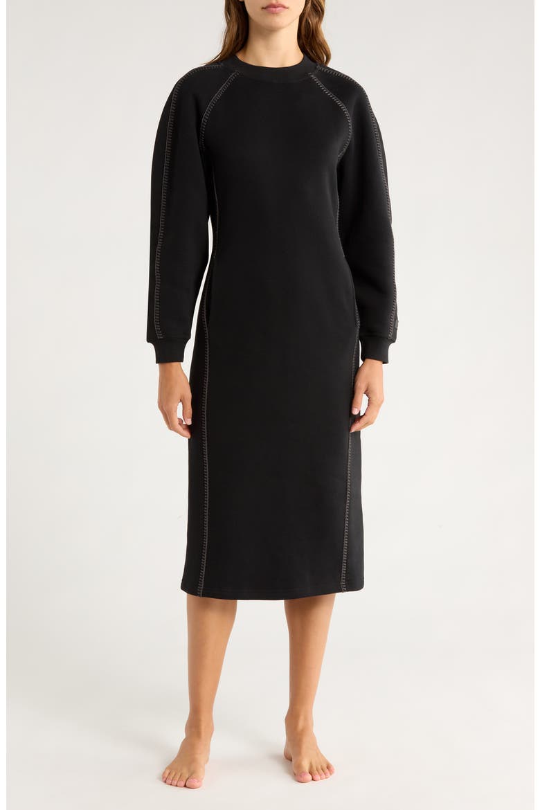 Classic Long Sleeve Nightgown, Main, color, BLACK