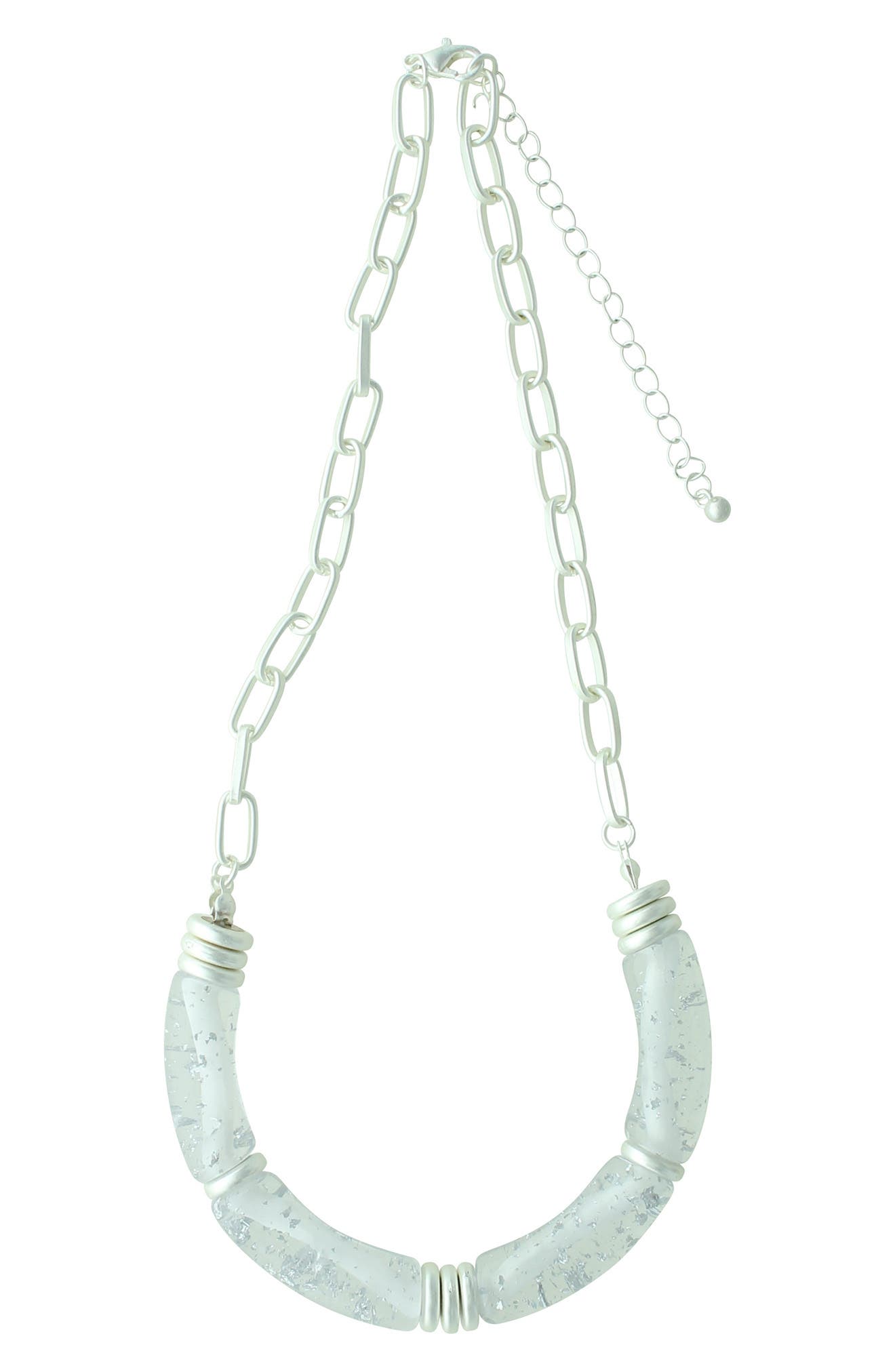 OLIVIA WELLES Emanuela Marbled Necklace