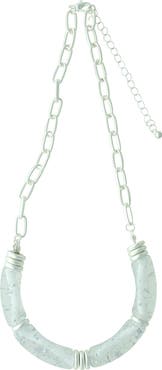 OLIVIA WELLES Emanuela Marbled Necklace