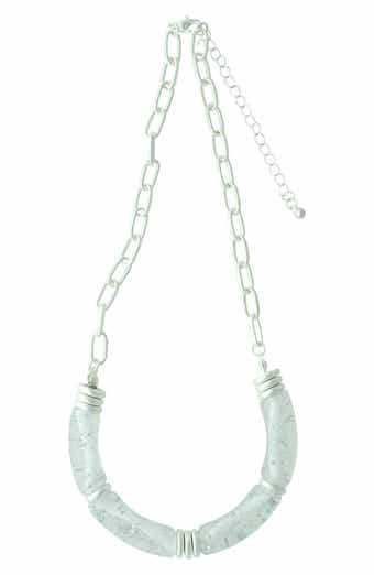 OLIVIA WELLES Emanuela Marbled Necklace