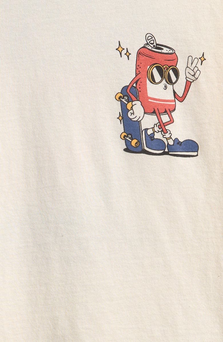 Tiny Whales Kids' Long Sleeve Cotton Graphic T-Shirt, Alternate, color, Natural