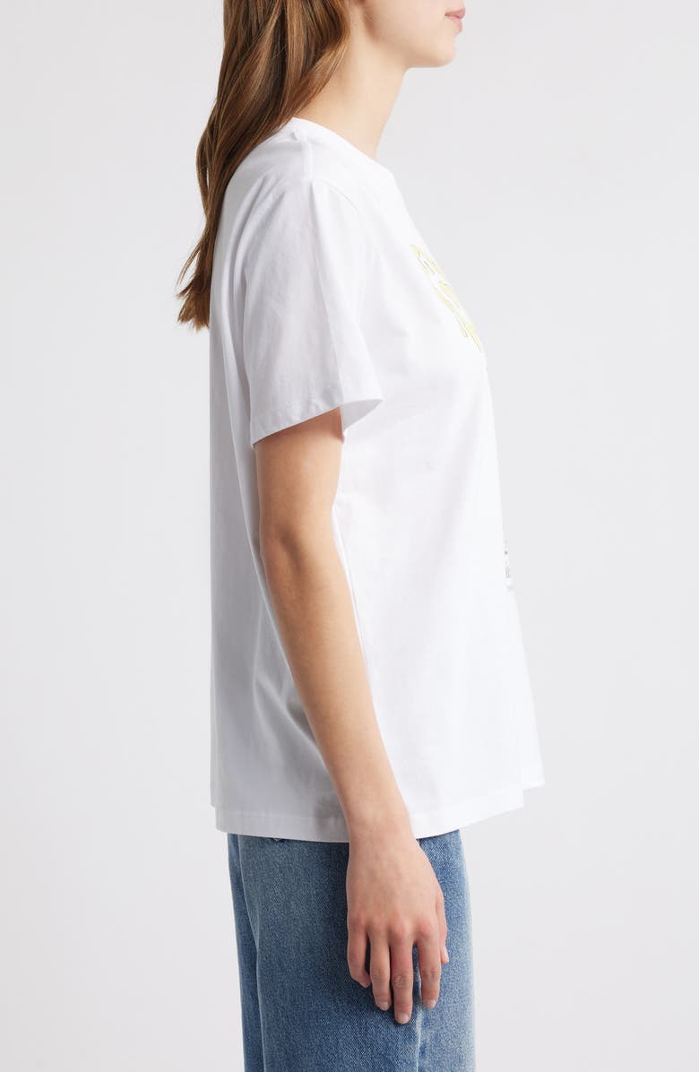 Ganni Basic Teddy Relaxed Graphic T-Shirt, Alternate, color, 