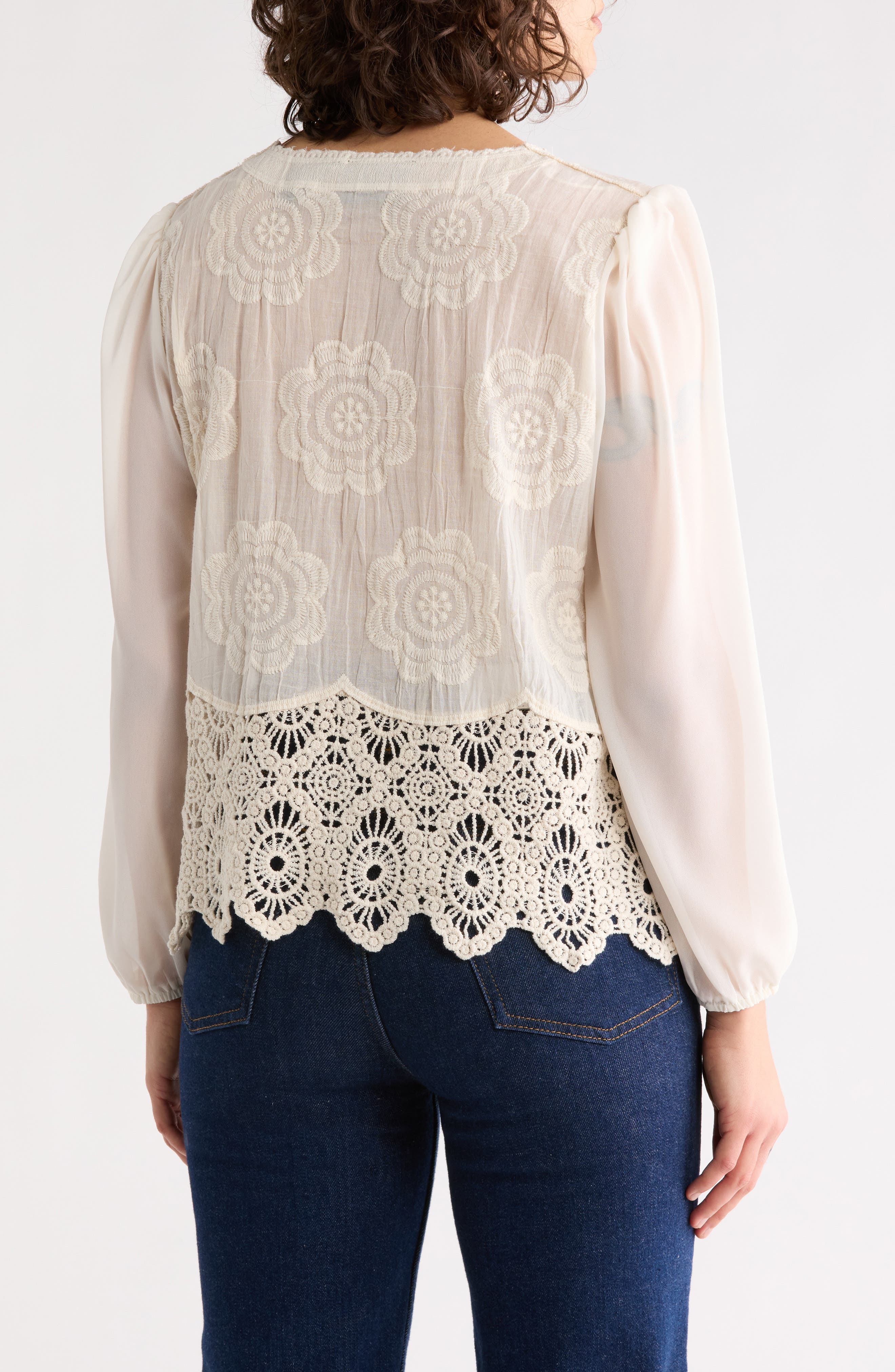 Floral Embroidered Cardigan - image 4
