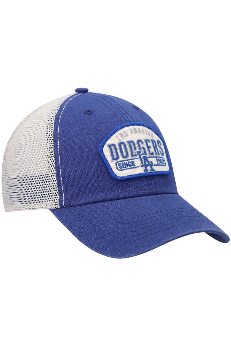 Men's '47 Royal Los Angeles Dodgers Penwald Clean Up Trucker Snapback Hat, Alternate, color, Royal