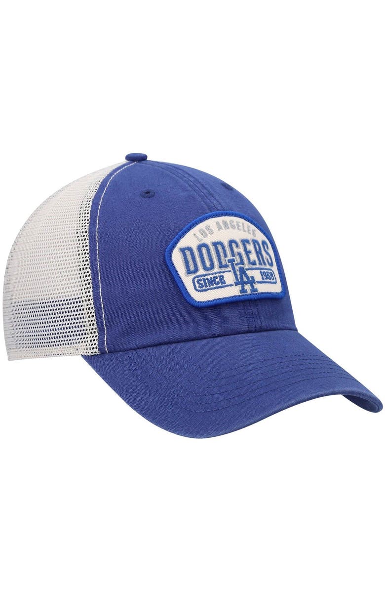 '47 Men's '47 Royal Los Angeles Dodgers Penwald Clean Up Trucker Snapback Hat, Alternate, color, 
