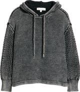 CITY BLUES Open Stitch Hoodie