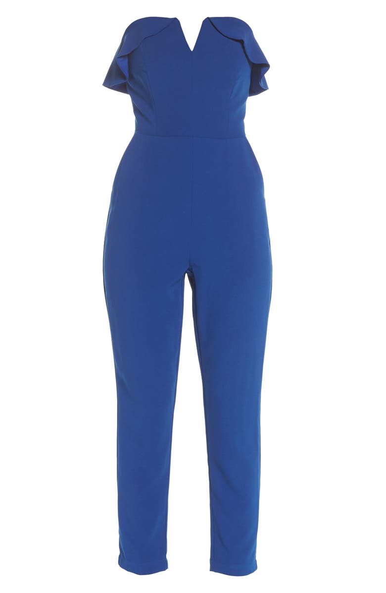 Adelyn Rae Penny Strapless Jumpsuit, Alternate, color,