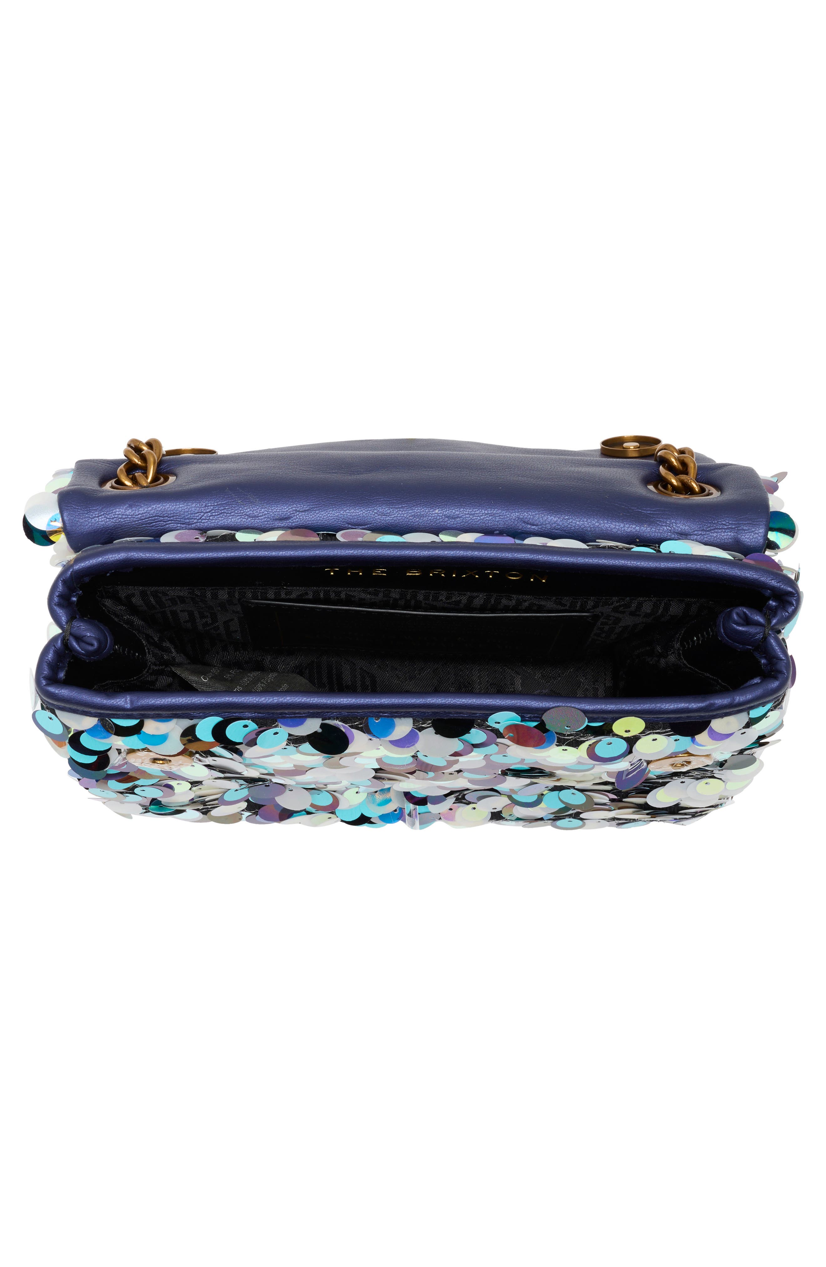 Kurt Geiger London Mini Brixton Sequin Crossbody Bag, Alternate, color, Light/ Pastel Blue