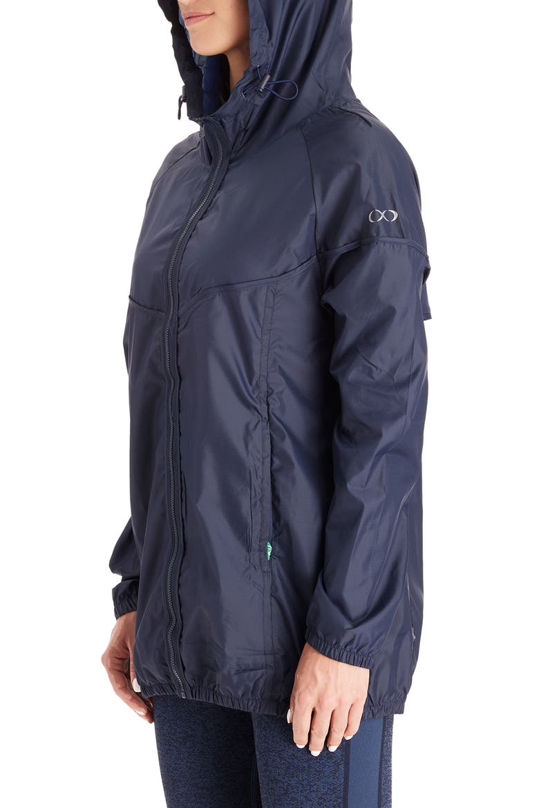 Waterproof 3-in-1 Maternity Windbreaker, Alternate, color, NAVY