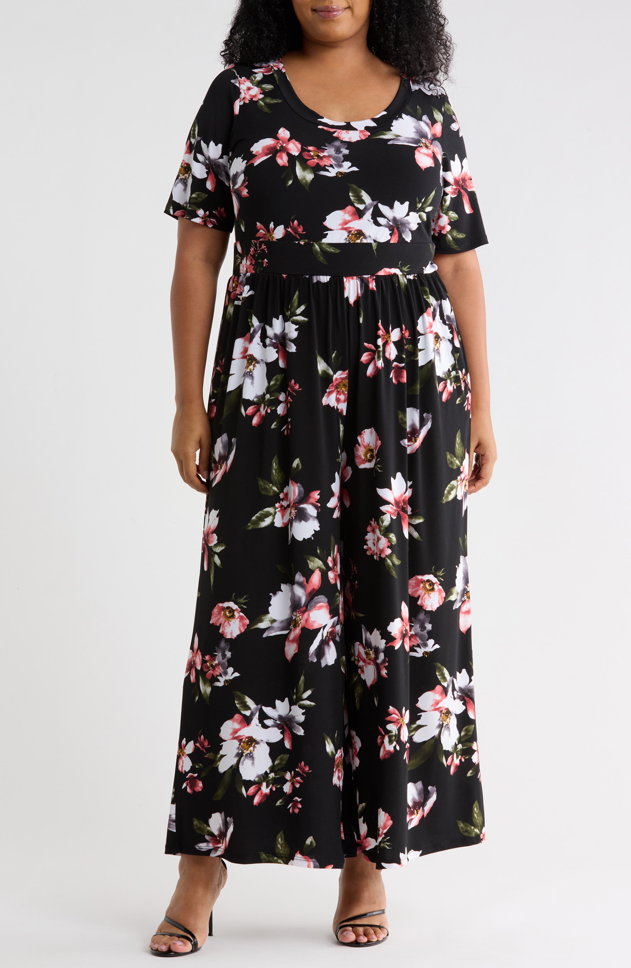Floral Wide Leg Jumpsuit